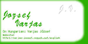 jozsef varjas business card